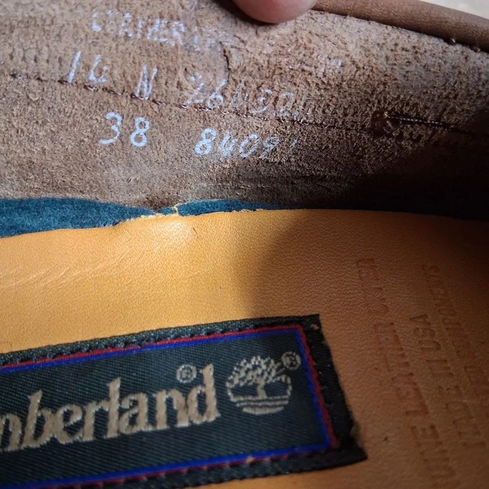 Timberland Classic 2-Eye Boat Shoes Mens 14 Brown Leather Deck Moccasins 25077